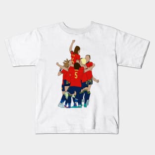 Goal celebration Spanish National Team Kids T-Shirt